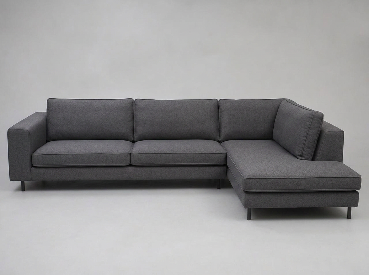 L-Shaped Sectional after professional restoration